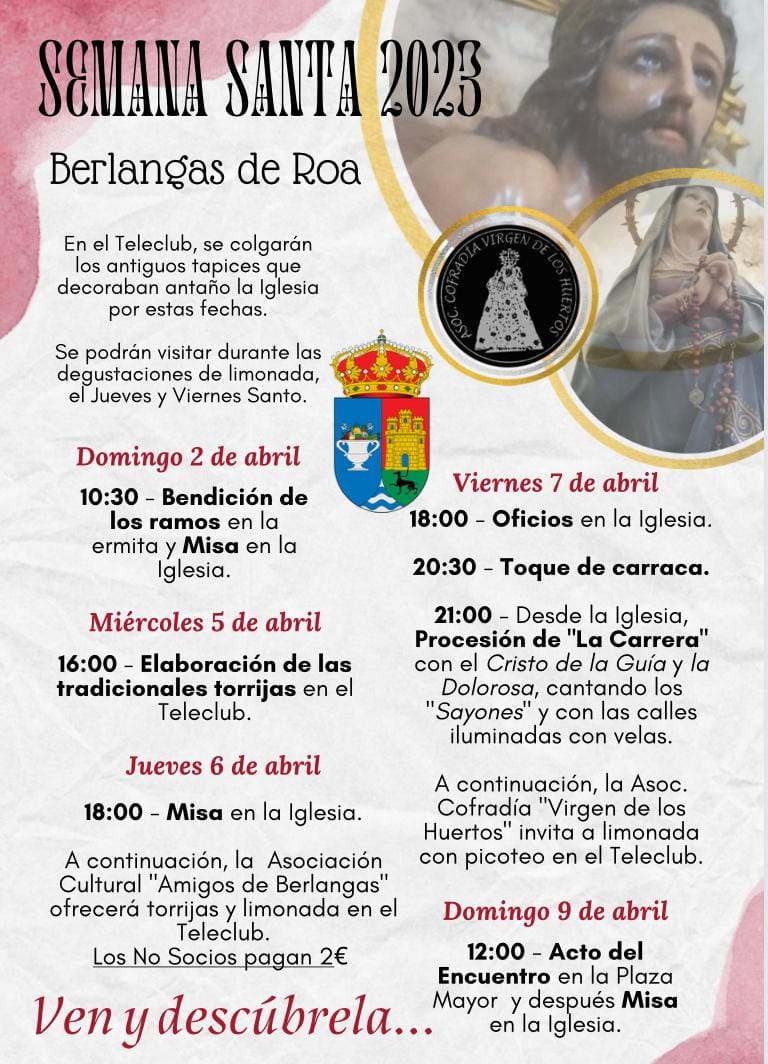 Semana Santa en Berlangas de Roa 2023 Berlangas de Roa